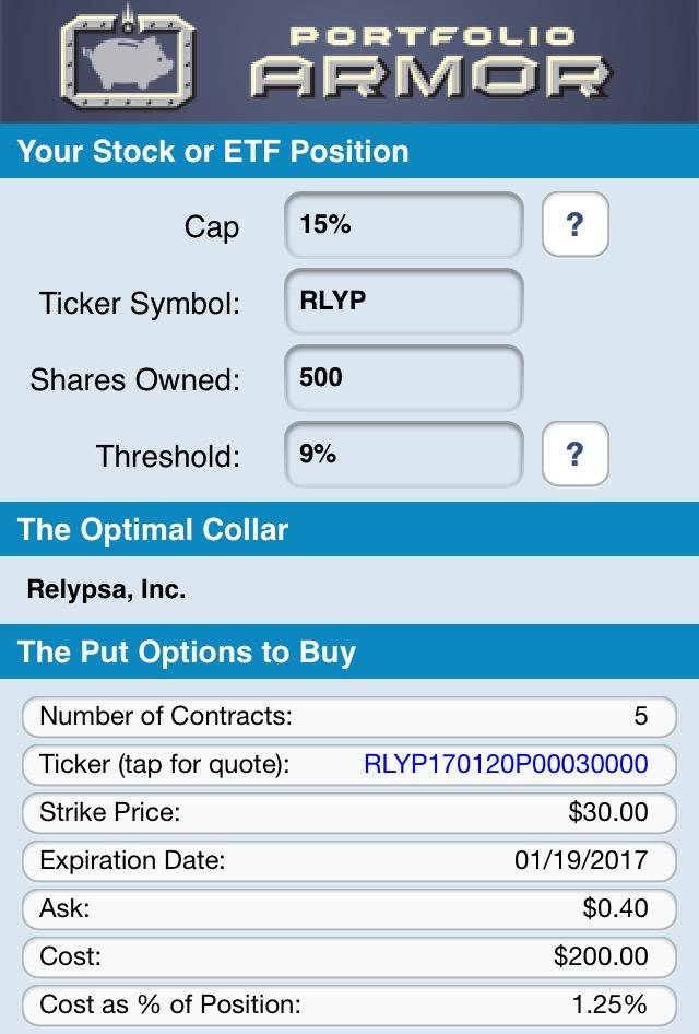 Rlyp stock options